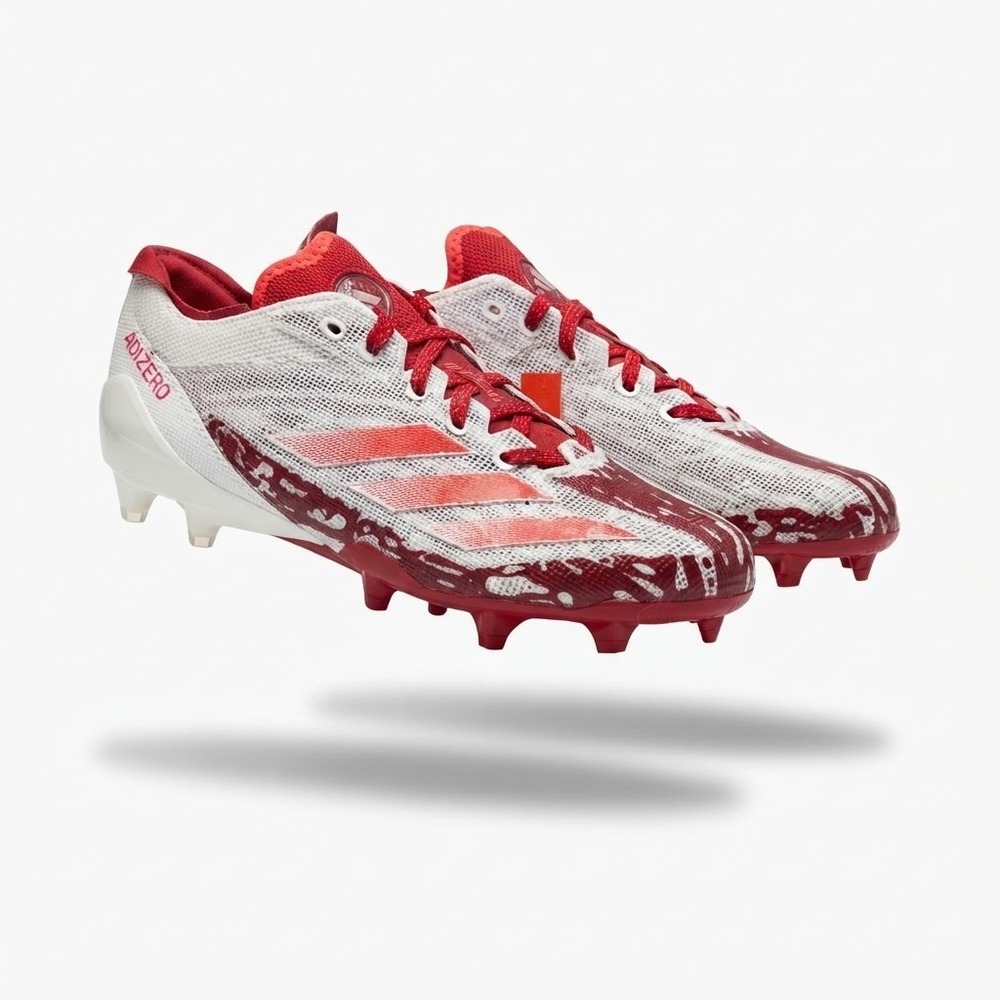 Adidas Adizero Electric Football Cleats Mens 6 White Red New IE4415 Shoes